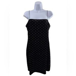 Black Dress with Rhinestones H&M